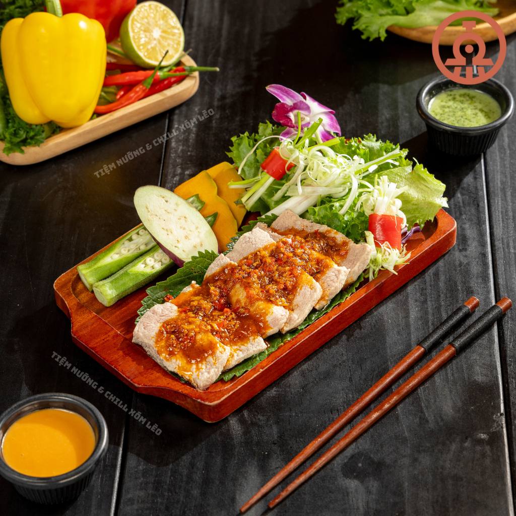 Vếu heo ướp sate/chao