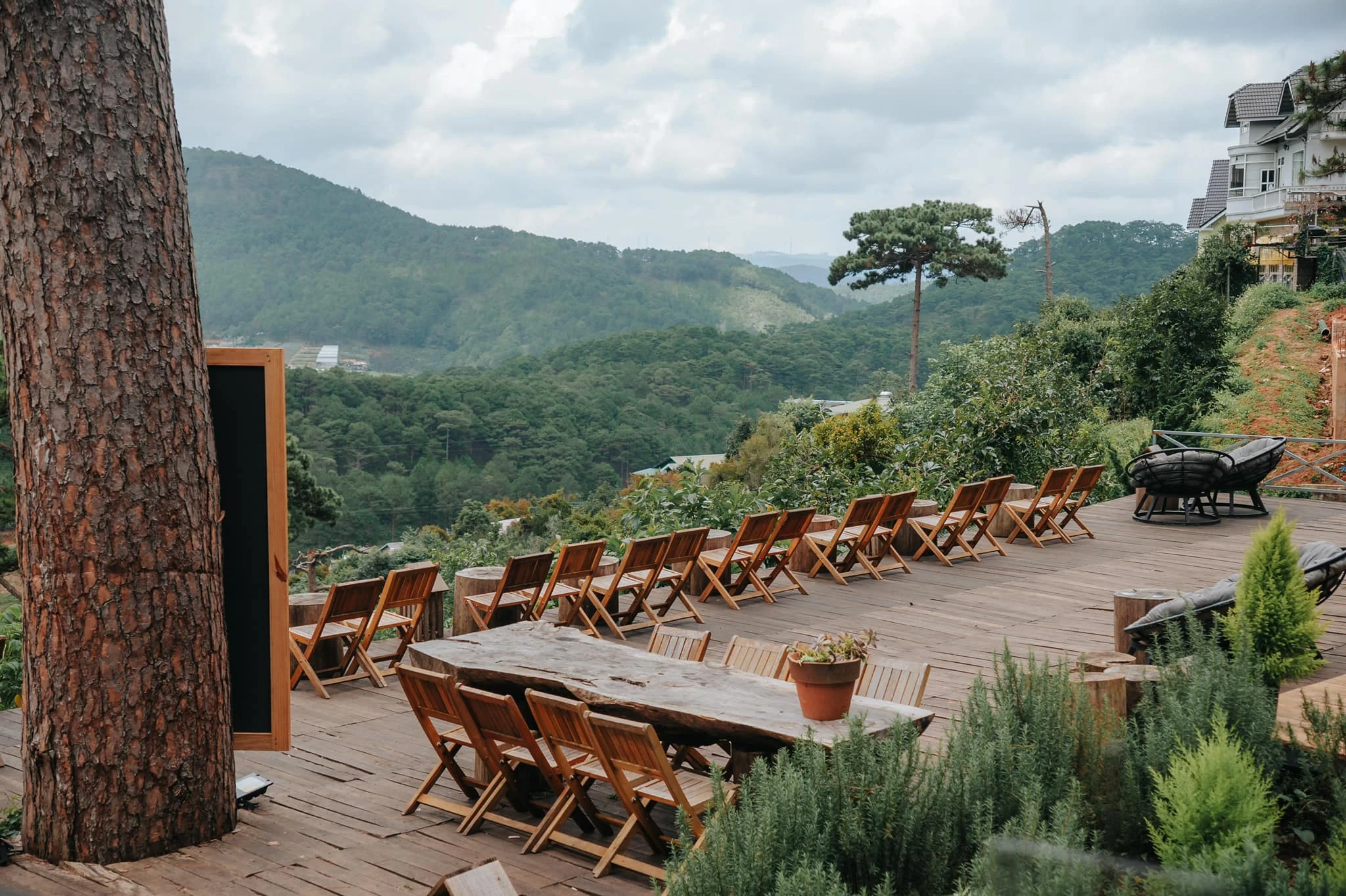 Cafe tại đỉnh Langbiang