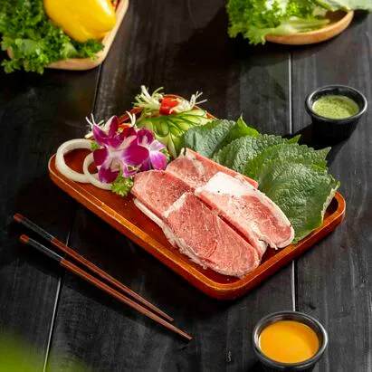 Ba chỉ bò nướng muối tiêu